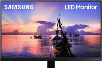 SAMSUNG 27″ T35F Series FHD 1080p Computer Monitor, 75Hz, IPS Panel, HDMI, VGA (D-Sub), 3-Sided Border-Less, FreeSync, LF27T350FHNXZA