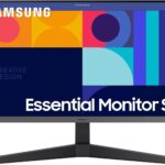 SAMSUNG 24-Inch S33GC Series Business Essential Computer Monitor, IPS Panel, Tilt Only Display Stand, 100Hz, HDMI and DisplayPort, AMD FreeSync, Advanced Eye Care, LS24C332GANXZA, 2023