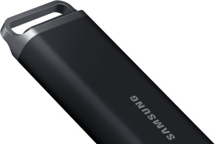 SAMSUNG T5 EVO Portable SSD 2TB, USB 3.2 Gen 1 External Solid State Drive, Seq. Read Speeds Up to 460MB/s for Gaming and Content Creation, MU-PH2T0S/AM, Black