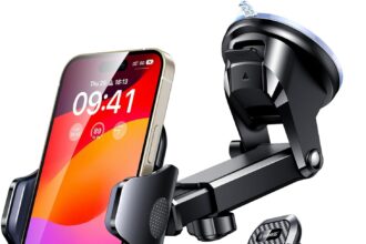 VANMASS 【2024 Newest & Strongest Military-Grade Cert Car Phone Holder Mount【Over 60LBS Suction】 Dashboard Windshield Cell Automobile Cradles Truck Hook Vent for iPhone 15 Pro Max 14 13 12 Samsung