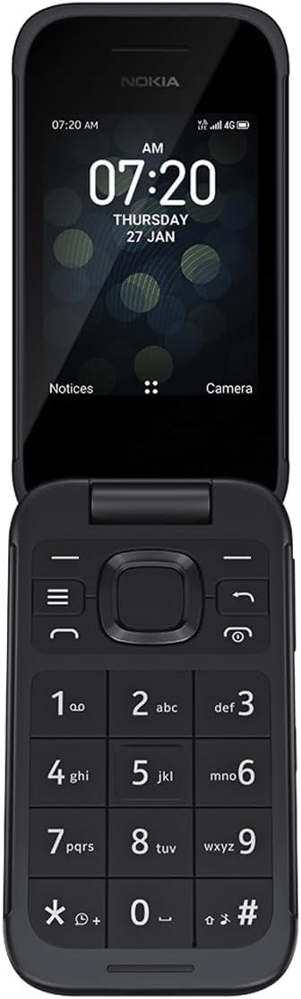 Nokia 2780 Flip | Unlocked | Universally Compatible with All Mobile Carriers | Black