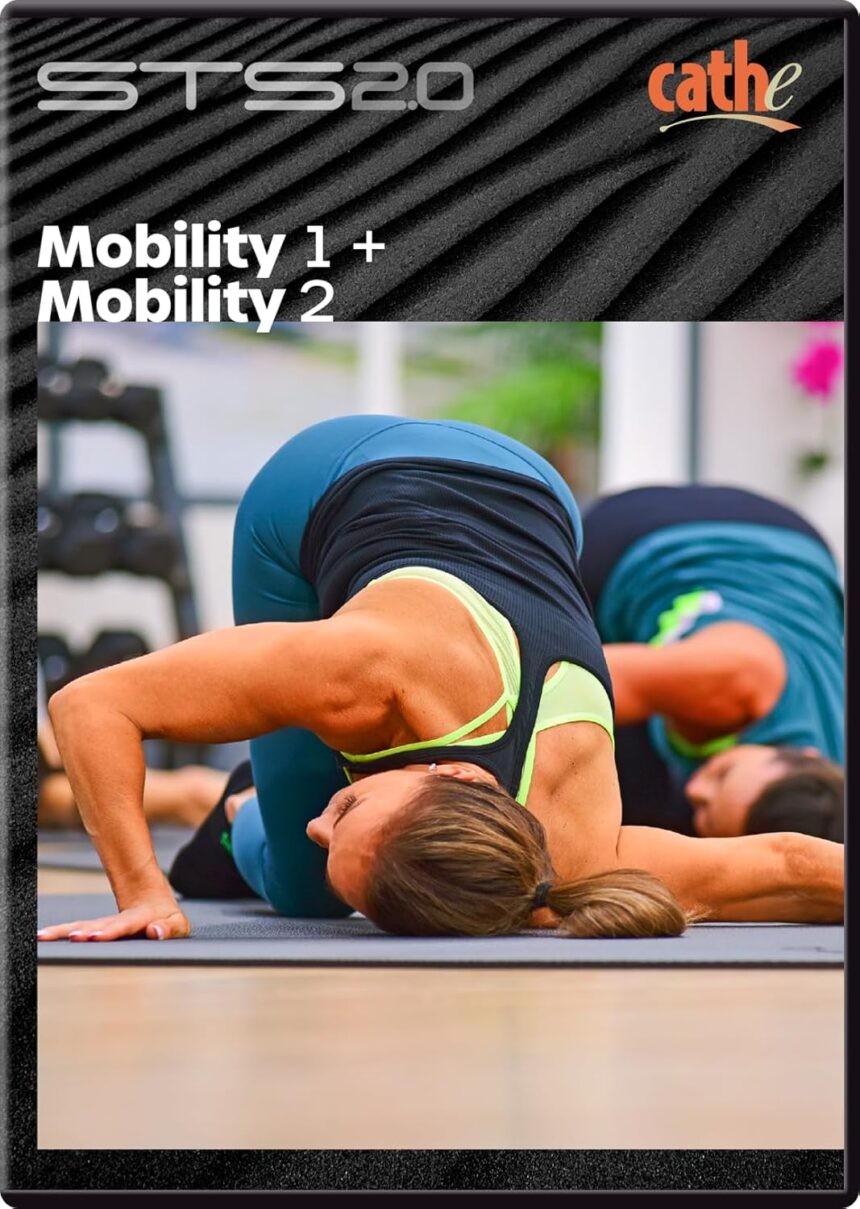 Cathe STS 2.0 Mobility 1 + Mobility 2 Recovery DVD For Women and Men – Two Workouts On One DVD – Use These Workouts To Improve Joint Mobility, Flexibility, Range Of Motion,Strength, Balance,Posture, and Functional Movement