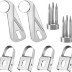 8 Pcs Apple Peeler Accessories Universal Replacement Blades for Apple Peelers Coring and Slicing Blade Apple Cutter Peeling Blades Apple Peeler Fork Apple Peeler Parts for Restaurant Kitchen