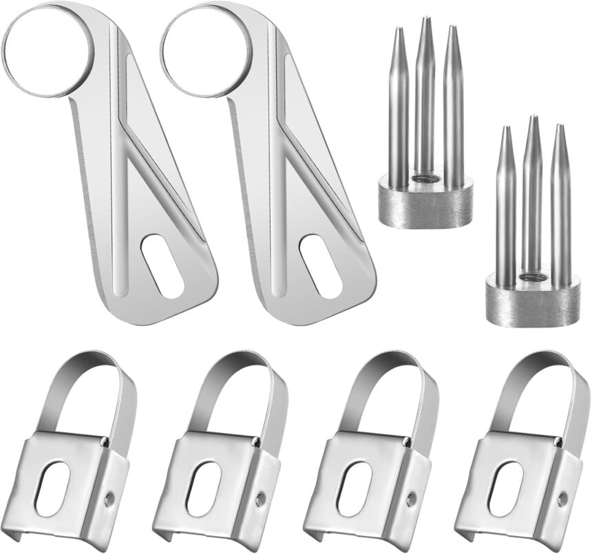 8 Pcs Apple Peeler Accessories Universal Replacement Blades for Apple Peelers Coring and Slicing Blade Apple Cutter Peeling Blades Apple Peeler Fork Apple Peeler Parts for Restaurant Kitchen