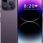 MMY I14 Pro MAX Unlocked Cell Phone, Long Battery Life 6.82″ HD Screen Unlocked Phones, 6+256GB Android 13 Smartphone with 128G Memory Card, Dual SIM/Fingerprint Lock/Face ID/GPS (Purple)