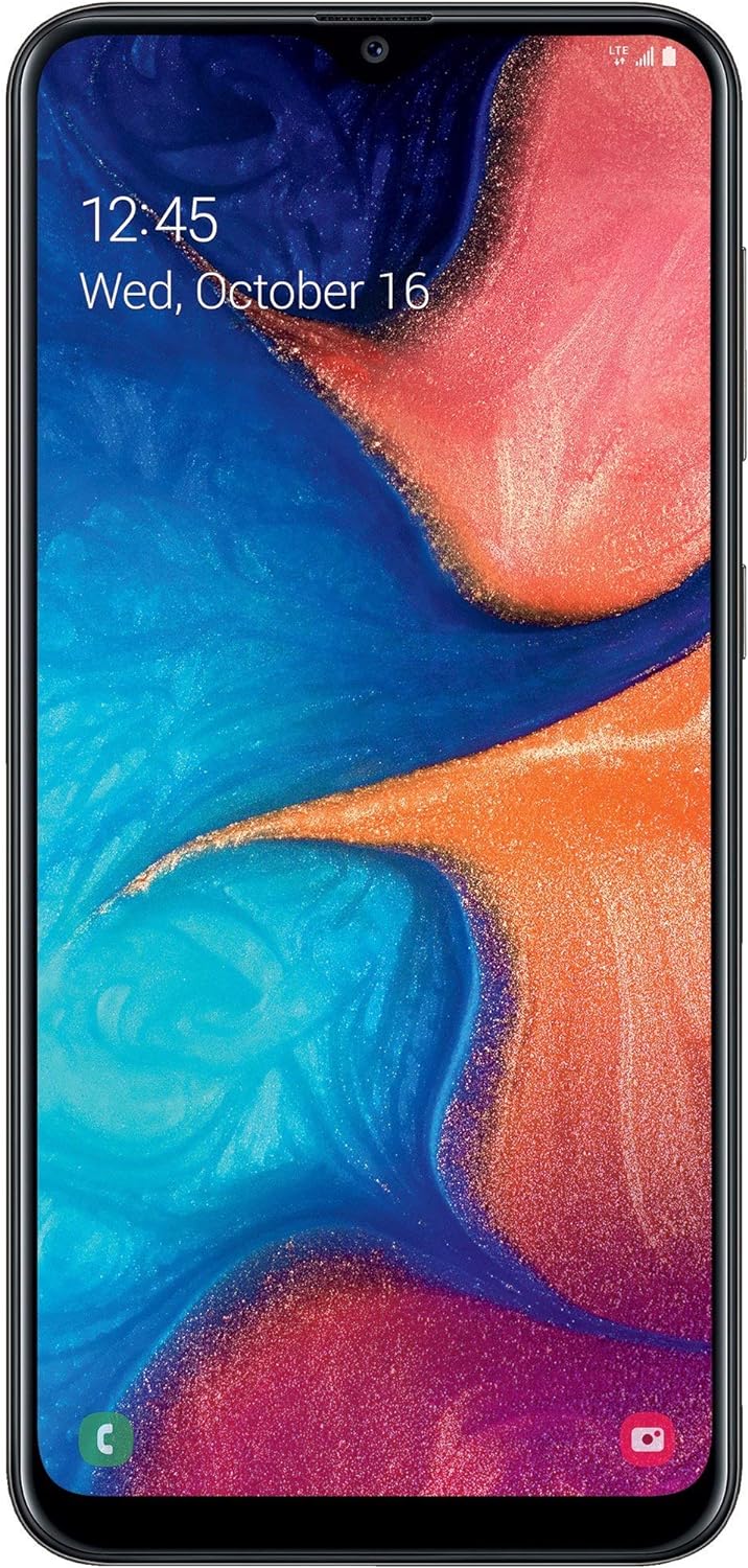 Samsung Galaxy A20 6.4″ 32GB GSM Unlocked 4G LTE Android Smartphone (Black)