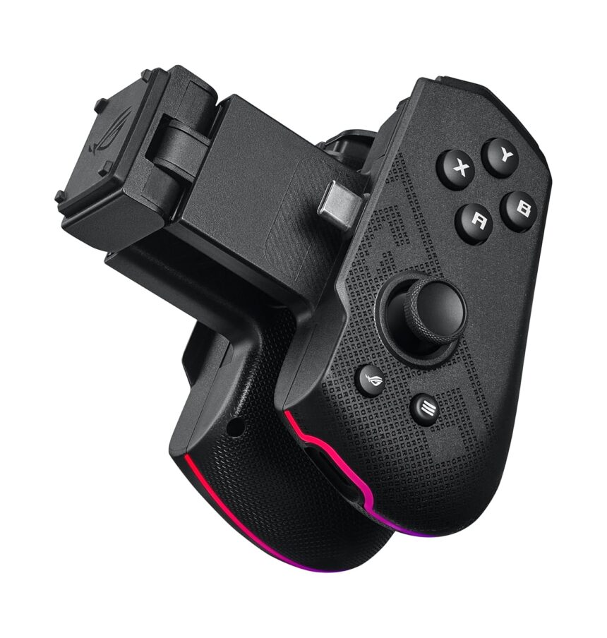 ASUS ROG Tessen Gaming Mobile Controller (foldable, one size fits all, on-the-fly key mapping, RGB lighting, 500Hz polling rate)