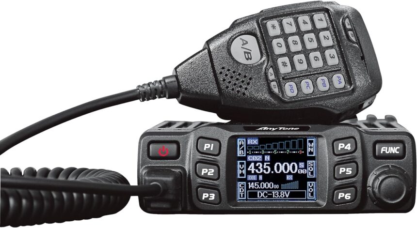 AnyTone AT-778UV Dual Band Transceiver Mobile Radio VHF/UHF Ham Radio for Vehicle Car Radio