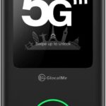 GlocalMe Numen Air 5G Portable WiFi Hotspot for Travel, Ultra High Speed Mobile Hotspot Device with Touch Screen, No Contract or SIM Card Required, 16 Connected Devices, Global 1GB Data