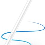 Metapen A11 Pencil for iPad 2018-2024, Faster Charge Pen for Apple iPad, Stylus Pen for iPad Air 3/4/5/M2, iPad Mini 5/6, iPad 6/7/8/9/10, iPad Pro 11″/12.9″/M4/Tilt sensitivity/Quick Button/Bluetooth