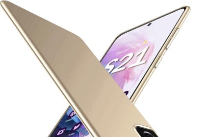 Ultra Thin Case for Samsung Galaxy S21 5G, New Premium Material Slim Phone Case [Silky Touch & Anti-Fingerprint] Matte Texture Hard Plastic Back Cover with Camera Protection for Samsung S21 5G (Gold)