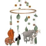 Baby Crib Mobile – Nursery Decoration Ceiling Mobile and Baby Shower Gift for Boys & Girls, Safari Adventure