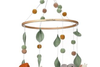 Baby Crib Mobile – Nursery Decoration Ceiling Mobile and Baby Shower Gift for Boys & Girls, Safari Adventure