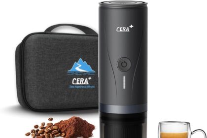 CERA+ Portable Coffee Maker Battery, Coffee Powder and NS Capsules for Self-Heating Espresso Machine with Carrying Case for Travel Campers