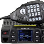 Retevis RT95 Dual Band Mobile Radio, Dual Speaker Mobile Transceiver, 200 Channels 180 Degree Rotatable LCD Display, 2m 70cm Mini Mobile Two Way Radio for RV 4×4 Offroad (1 Pack)