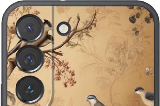 for Samsung Galaxy S21 FE Phone Case – Vintage Flowers and Birds Designed Phone Cases – TPU Phone Cases – Drop Protection