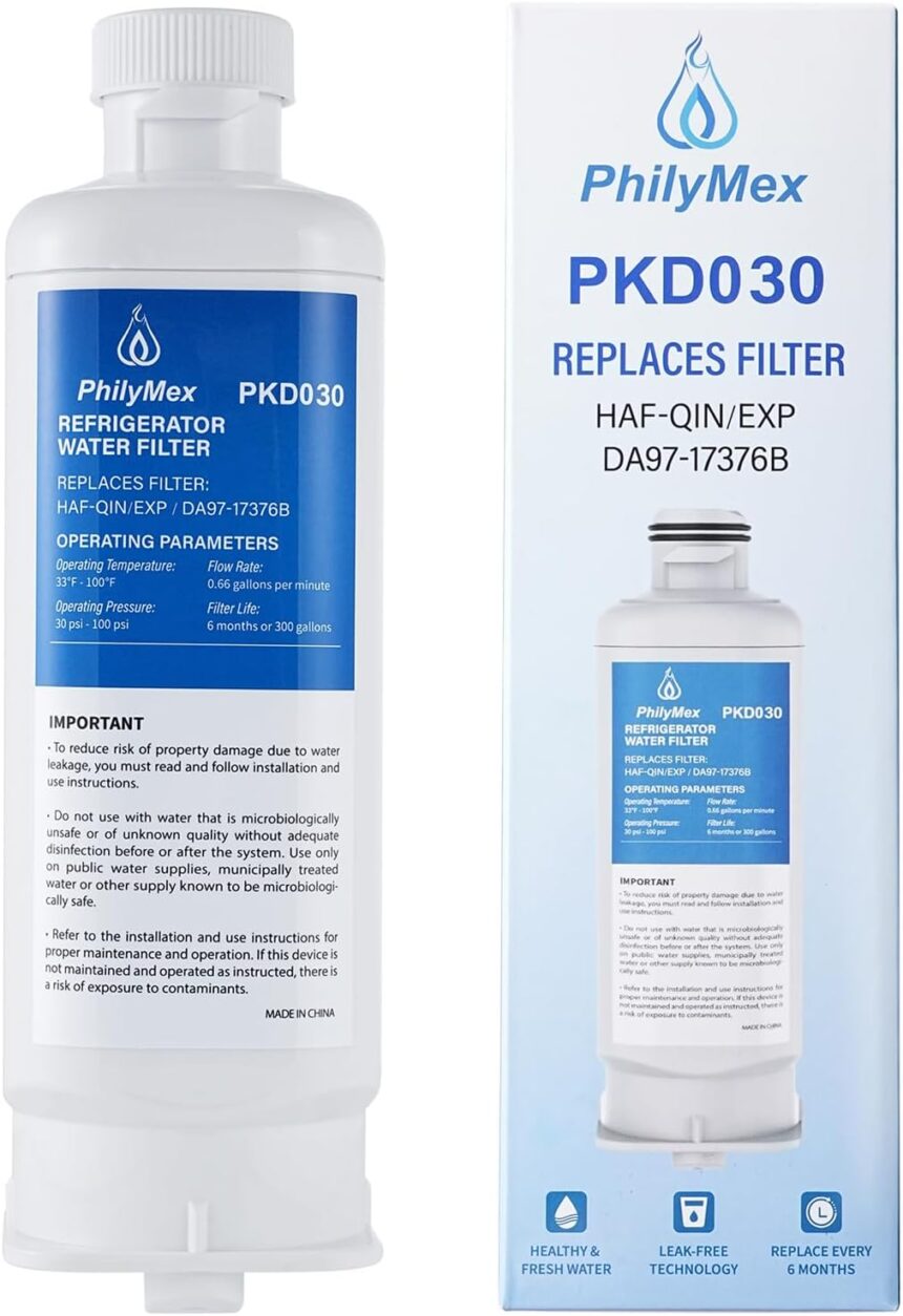 (3 Pack) DA97-17376B Water Filter for Sam&sung RF23R6201SR(/AA), RF27T5241SR(/AA), RF27T5501SR(/AA), RF29A9671SR(/AA), RS27T5200SG(/AA), RF29A9771SR(/AA) Replacement.