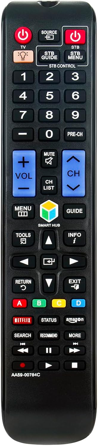 AA59-00784C Replacement Remote fit for Samsung TV F8000 UN65F8000 UN65F8000BFXZA UN75F8000 UN75F8000AFXZA UN46F8000 UN55F8000 UN60F8000 UN46F8000AFXZA UN55F8000AFXZA UN46F8000BFXZA UN55F8000BFXZA